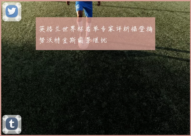 英格兰世界杯名单专家评析福登梅努沃特金斯前景堪忧